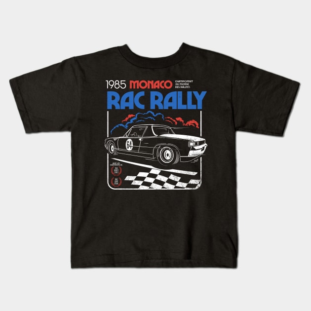 MONACO RALLY Kids T-Shirt by KUSTOM SHOP